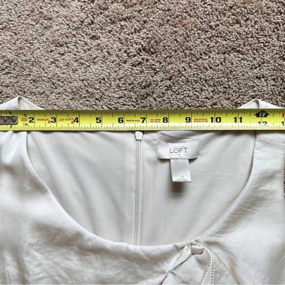 LOFT Factory Colorblock Sheath Dress Black and Ivory | Size 10 - Picture 7 of 11